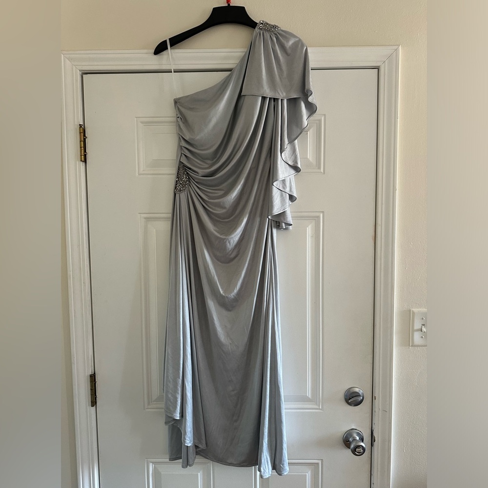 Silver midi dress